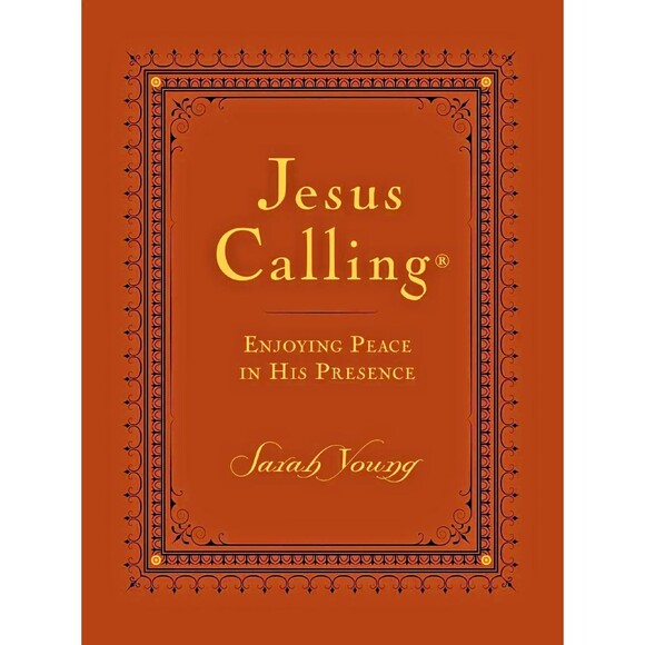 Jesus Calling Large Print Brown LeatherSoft 365 Daily Devotional Sarah Young NEW - Picture 9 of 9
